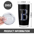 thumbnail image 5 of Personalized Gifts for Men, Birthday Gifts for men, Anniversary Birthday Gifts for him Dad, Grandpa, Uncle, Brother, Friends, American Flag Tumbler - 20oz - B, 5 of 6