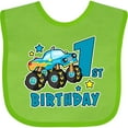 thumbnail image 3 of Inktastic 1st Birthday Monster Truck Boys Baby Bib, 3 of 4
