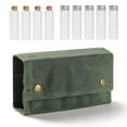 thumbnail image 1 of Portable Camping Condiment Bottle Storage Bag Canvas Seasoning Storage Bottle Pouch with 9 Bottle for Outdoor Barbecue Cooking, 1 of 7