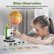 LAKWAR Handheld Microscope for Kids-Digital Microscopes with 2'' Screen Portable Mini Microscope Camera Edu Science Kit Gift for Chirdren Student