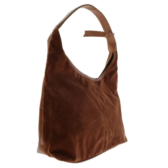 FUTUREORYY Retro Light Brown Suede Tote Bag Large Capacity Shoulder Handbag Stylish for Everyday Use and Travel