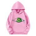 thumbnail image 5 of Teylalorva Girls Hoodie Long Sleeve Christmas Print Casual Hooded Pullover Top Winter Outwear Pink Size 3T, 5 of 6