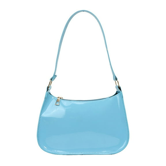 URTERYSER Elegant PU Leather Evening Purse for Women Armpit Bag Shoulder Bags Evening Handbags Satchel for Sophisticated Look Blue