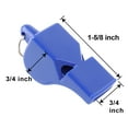 thumbnail image 4 of Toptie 2 Pcs Pealess Whistles with Lanyard Emergency Safety Whistles for Sports Lifeguard Survival-Yellow, 4 of 6