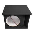 thumbnail image 6 of QPower 10 Inch Single Horn Ported Subwoofer Box Enclosure, 5/8 Inch MDF, Black Carpet, 6 of 7
