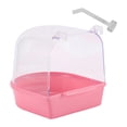 thumbnail image 1 of Caja de baño para pájaros, agapornis, periquitos, periquitos, jaulas para loros. Rosa, 1 of 9