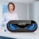 thumbnail image 5 of Indicación de voz, función de llamada, espectáculo de luces de colores y sonido fuerte, reloj despertador inteligente negro con altavoz Bluetooth, 5 of 8