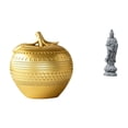 thumbnail image 1 of Estatua de Guan Yin, escultura de resina, figura de fruta, obra de arte, adorno decorativo, adecuado para sala de estar, dormitorio, estudio, oficina,, 1 of 8