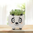 thumbnail image 5 of kjfeif Unique Design Animal Pot Ceramic Succulent Plant Pot , Cactus Potted Planting Bonsai Pots Set , Boho Flower Plant Pots for Indoor and Outdoor Gardening, 5 of 5