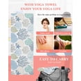 thumbnail image 5 of Coastal Yoga Towel for Hot Yoga Non Slip, Summer Beach Nautical Coral Starfish Yoga Mat Towel Absorbent Yoga Sweat Towels Microfiber Hot Yoga Blanket for Bikram Pilates 26"x74", 5 of 7