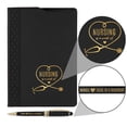 thumbnail image 2 of Nurse Appreciation Black Folio And Pen Set / 5.75” x 8.75” Nursing Is A Work Of Heart Black And Gold Faux Leather Padfolio Notebook Pen Set / Modern Nurses Present, 2 of 7