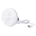 thumbnail image 4 of Yesbay Mini Washing Machine Rotating Ultrasonic Turbine Washer with USB Cable,White, 4 of 5