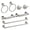 Brushed Nickel-8 pieces, variant on Bath Accessory Set Brushed Nickel 4 Pieces Wall Mounted Hardware