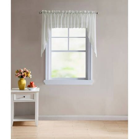 - Better Homes & Gardens Lace Petals Kitchen Curtain Tiers and Valances