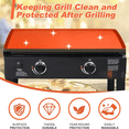 thumbnail image 3 of Silicone Griddle Cover Mat Grill Accessories Full Wrap-Around Griddle Flat Top Cover Food-Grade Protection Grill Buddy Mats, 3 of 7