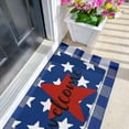 thumbnail image 6 of 4th of July Door Mat,American Flag Star Indoor Outdoor Non-Slip Patriotic Summer Doormat,Entryway Front Porch Fourth of July Independence Day Welcome Door Mats for Entrance Decor 30" x 17", 6 of 7