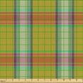 thumbnail image 2 of Ambesonne Fashion Fabric by the Yard Upholstery, Vintage Colorful Plaid Art, 10 Yards, Dark Yellow Amber and Quartz, 2 of 5