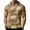 Earthy Yellow, variant on Mens Sleeveless Hoodie Camouflage Pattern Drawstring Hooded Vest with Kangaroo Pocket Relaxed Fit Sportswear Top