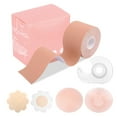 thumbnail image 2 of Ruban Adhésif Double Face Imperméable pour Lifting Instantané des Seins, Cache-Tétons en Silicone, 2 of 4