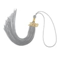 thumbnail image 2 of Hilo de poliéster de 40 cm, cordón de honor de graduación de secundaria 2020 con borla gris, 2 of 8