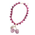 thumbnail image 5 of Modern Chain Necklace Acrylic Texture Adjustable Fashion Jewelry Cherries Pendant Necklaces Suitable for Daily Party, 5 of 8