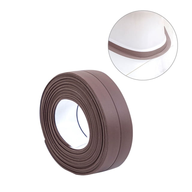 Cateissary Tira de baño de 3 3 m para bañera, cocina, ducha, cinta a prueba de moho, cinta de sellado para baño, yeso autoimpermeable Decoración del hogar Marrón S