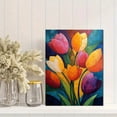 thumbnail image 2 of Modern Abstract Tulip Oil Painting Canvas Print, Living Room Bedroom Dining Room Hallway Decor, 2 of 8