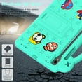 thumbnail image 5 of Allytech Kids Case for Samsung Galaxy Tab S9 S8 S7 11 Inch Tablet Model SM-X710/X716/X718/X700/X706/T870/T875, Cute Cartoon EVA Rubber Kids Friendly Bumper Handle Stand Heavy Duty Protection - Mint, 5 of 6