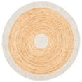thumbnail image 2 of SAFAVIEH Braided Carina Bordered Reversible Area Rug, Beige/Natural, 4' x 4' Round, 2 of 11