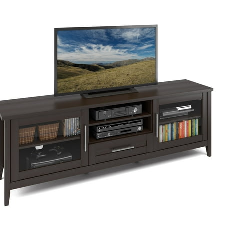 CorLiving Jackson Espresso Extra Wide TV Bench, for TVs up to 80"
