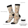 thumbnail image 4 of Rateoe Floral Paisley for Women Casual Calf Socks - Cute Crew Socks - Thin Soft Above Ankle Socks Size 5-11, 4 of 6