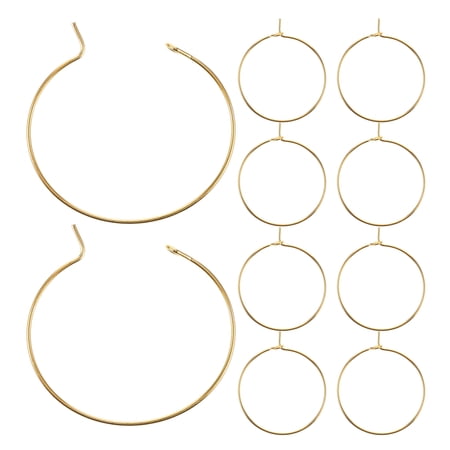 TABLZONE 150Pcs Wine Glass Markers Plated Gold Decorative Charms for Cups Ideal for Birthdays and Gatherings