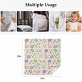 thumbnail image 5 of Easter Cloth Napkins, Striped Colorful Eggs Spring Vintage Botanical Washable and Reusable Dinner Napkins Set of 4, Table Napkin for Kitchen Party Birthday Wedding Hotel Housewarming 20"x20", 5 of 9