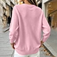 thumbnail image 5 of Dpjklzsn Women's Crewneck Knit Sweater, Long Sleeve Relaxed Basic Pullover, 5 of 6