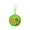 A, variant on Christmas Lime Green Furry Ball Ornaments with Pattern, Soft Long Fabric Balls Pendant with Rope, Christmas Tree Hanging Decorations for Home Party Mantel Wall Decor(E)