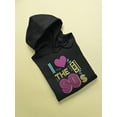 thumbnail image 3 of I Just Love The 80's! Hoodie Women -Image by Shutterstock, Female x-Large, 3 of 4