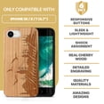thumbnail image 7 of Case Yard Wooden Case Outside Soft TPU Silicone, Slim Fit Shockproof Wood Protective Phone Cover for Girls Boys Men and Women, Supports Wireless Charging Istanbul Love Design case for iPhone-SE, 7 of 7