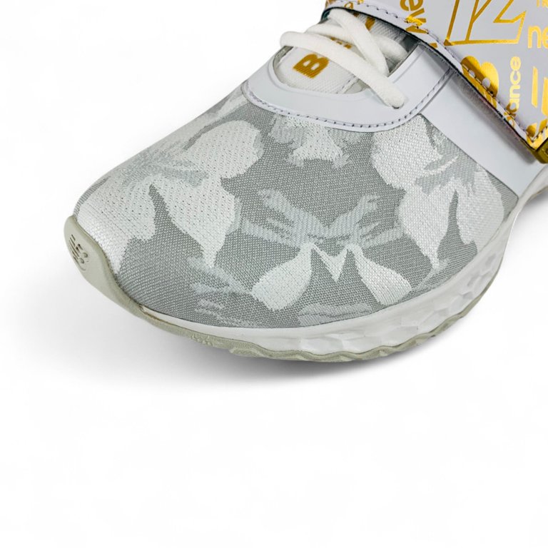 New Balance Lindor 1 TF White Gold Floral Men's Baseball Turf