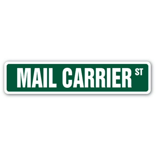 MAIL CARRIER Street Sign letter handler deliver USPS retirement