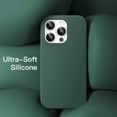 thumbnail image 4 of JETech Silicone Case for iPhone 14 Pro 6.1-Inch, Silky-Soft Touch Full-Body Protective Phone Case, Shockproof Cover with Microfiber Lining (Midnight Green), 4 of 7