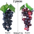 thumbnail image 5 of 2 piezas, uvas artificiales, uvas decorativas, uvas falsas, decoración de uvas realistas, uvas realistas, uvas de frutas artificiales simuladas, para exhibición de frutas, 5 of 5