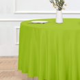 thumbnail image 2 of LAICAIW Round Tablecloth-120 Inch-Water Resistant Spill Proof Washable Polyester Table Cloth Decorative Fabric Table Cover for Dining Table, Buffet Parties and Camping, Apple Green, 2 of 7