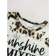 thumbnail image 3 of MORTTIC Toddler Girls Summer Outfits Leopard Print Spotted Short Sleeve Crewneck Shirt Top+Shorts 2pcs Clothing Set, 3 of 7