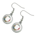 thumbnail image 2 of Letter O Floral Monogram Initial Novelty Dangling Drop Charm Earrings, 2 of 5