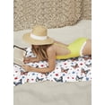 thumbnail image 7 of 4th of July Beach Towels Blanket Soft & Absorbent Quick Dry Microfiber Patriotic Butterfly Pattern Pool Towels for Swimming ,Yoga, Sports, Gym, Camping,Large 30X60in, Red Blue Stars, 7 of 7