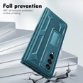 thumbnail image 6 of MonsDirect for 7.6 inch Samsung Galaxy Z Fold 4 5G 2022 Case, Hard PC Case with Hidden Stand, Anti-Drop Free Folding Hinge Cover with Screen Protector & Lens Protection for Galaxy Z Fold 4, Green, 6 of 7