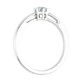 thumbnail image 2 of 1/4 Carat 6-Prong Set Diamond Solitaire Engagement Ring Band in 10K White Gold (Ring Size 4.5), 2 of 6