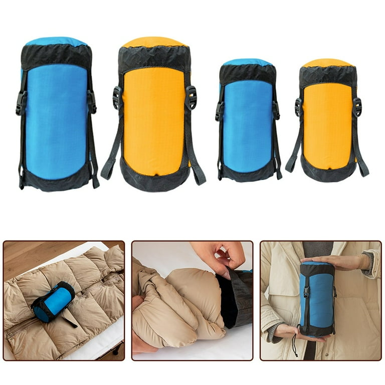 Lightweight Camping Compression Sacks 2-Pack Compression Stuff Sacks 8L/18L/25L/35L - Lightweight Sleeping Bag Storage Bags For Camping Hiking Backpacking Lightweight Sleeping Bag Storage Sacks