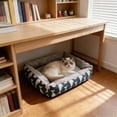 thumbnail image 3 of Warm Plush Pet Bed, All Season Dog Cat Bed with Waterproof Non-Slip Base, Cozy Arctic Velvet(A), 3 of 6