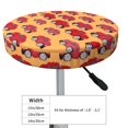 thumbnail image 4 of Kll Red Cars Round Bar Chair Cushion Cover 14 Inch,Bar Stool Protector With Elastic, Soft Washable, 4 of 7